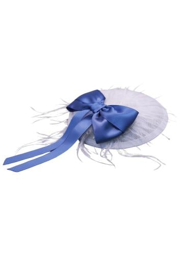 قبعة أبيض وازرق