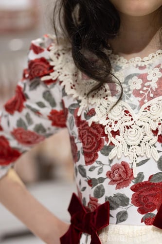 فستان فيكتوريا عودي Victoria dress maroon