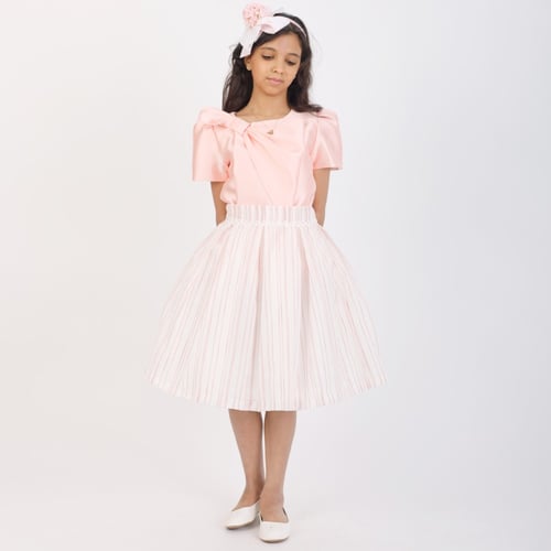 طقم Stripped peach