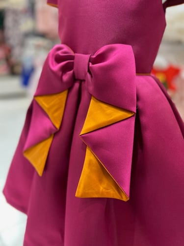 فستان فوشي و اورانج بيبي