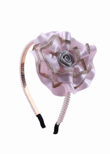 طوق لولو وردي وذهبي