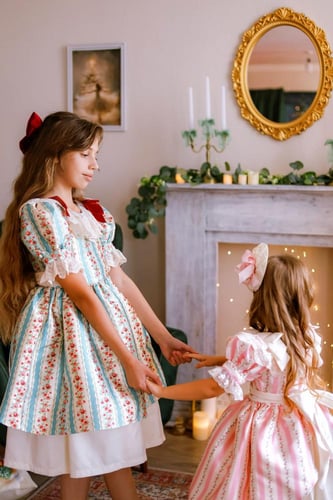 Victoria dress blue فستان فكتوري ازرق