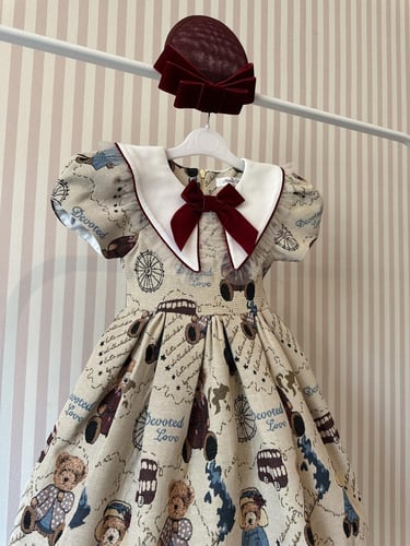 Teddy bear dress فستان تيدي بير