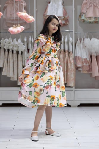 Vivi dress pink فستان فيفي وردي