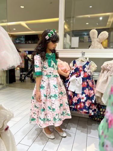 فستان Green Bow