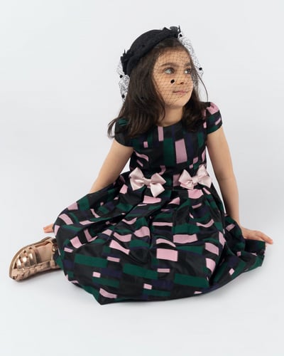 فستان اسود اورقنزا RUBY