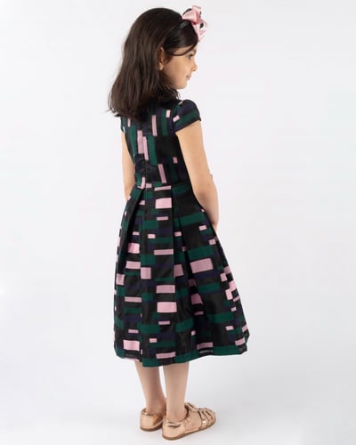 فستان اسود اورقنزا RUBY