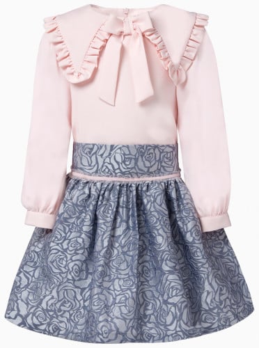 طقم وردي ورمادي Emilia