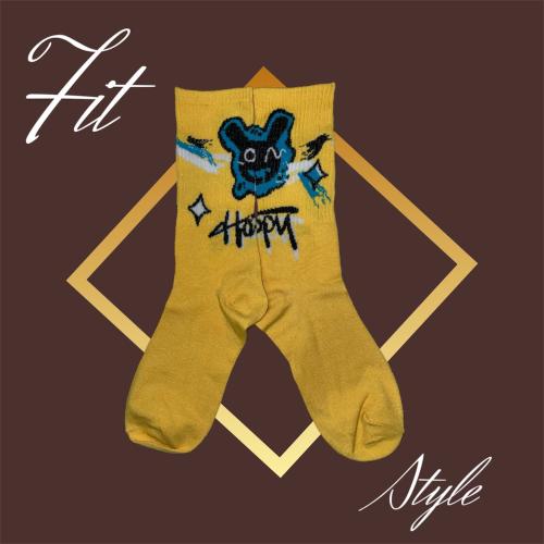 شراب طويل اصفر Fitstyle