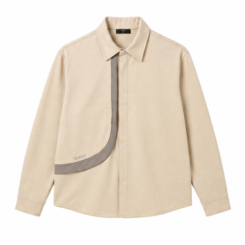Beige Shirt Long-Sleeve
