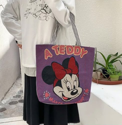 اكياس قماشية برسومات ديزني متعددة الاستخدامات