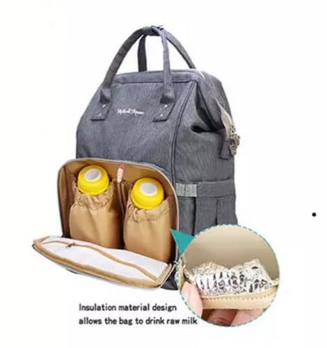 شنطة لاحتياجات الاطفال والمواليد مع سخان الرضعة وع...