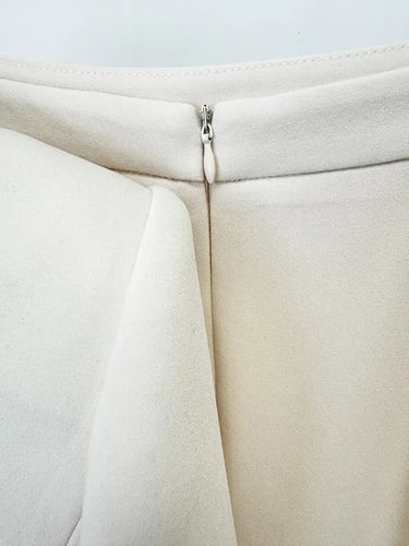 طقم سترة نسائية بأكمام طويلة وتنورة منقسمة ، بدلة...