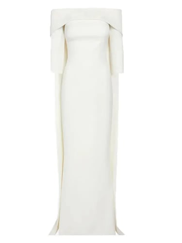 -فستان نسائي أنيق ، أكمام قصيرة ، رقبة مائلة ، خلي...