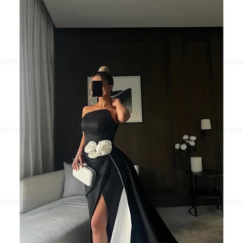 فستان حفلة موسيقية مطوي بلا أكمام ، فساتين حفلات ح...