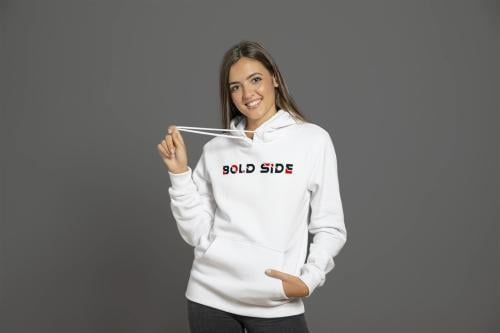 بلوفر من BOLD SIDE لون ابيض سكري