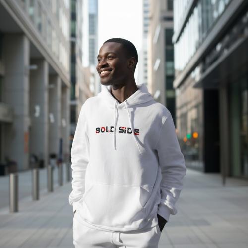 بلوفر من BOLD SIDE لون ابيض سكري