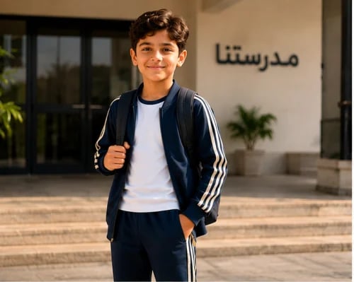طقم مدرسي كحلي (ثلاث قطع)