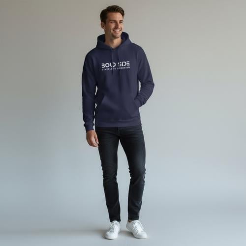 بلوفر من BOLD SIDE لون كحلي