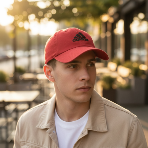 كاب adidas أحمر