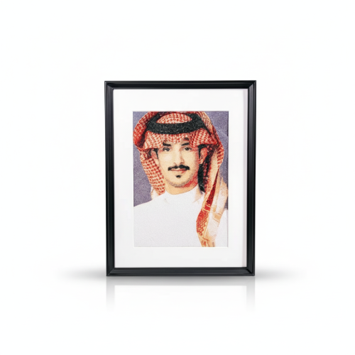 تطريز صور اقرب للواقع على برواز جداري حسب الطلب