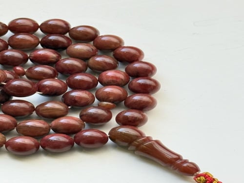 فاتورن معرق عنابي أخضر كروي