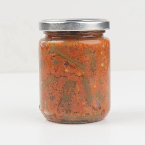 علبة مكدوس الفاصولياء 250جم