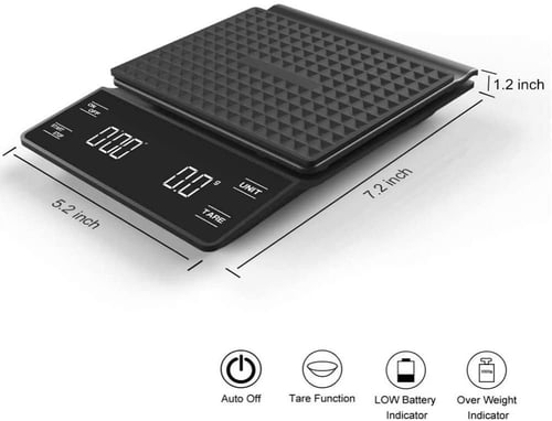 ميزان قهوة رقمي مع مؤقت