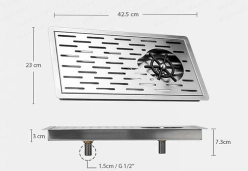 رينزر غسيل الاكواب والادوات 23*42.5 سم | Glass Rai...