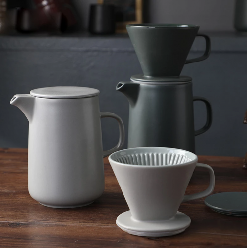 طقم كوب وقمع V60 من السيراميك