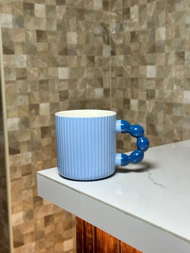 كوب سيرامك مميز - ازرق