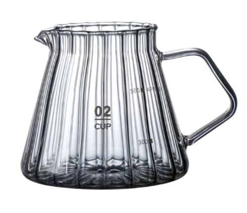 سيرفر V60 - زجاجي اسود داكن بغطا خشبي مقاس 01 - 02...