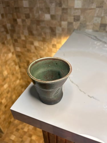 كوب قهوة سيرامك مميز - اخضر