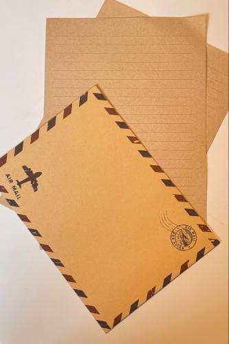 رسالة ورقية بخط اليد او فارغة حسب طلب العميل