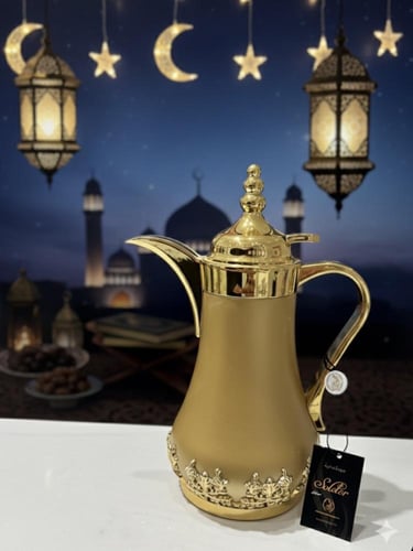 بكج "لمة رمضان": ترمس قهوة و 4 فناجين مع مفرش (طقم...