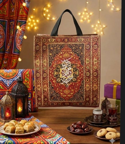 بكج "لمة رمضان": ترمس قهوة و 4 فناجين مع مفرش (طقم...