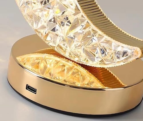 هلال رمضان المضيء (LED) - زينة رمضانية عصرية (بديل...