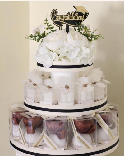 استاند توزيعات تخرج الثيم والالوان حسب اختيارك