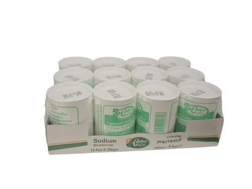 غذائي بيكربونات الصاديوم 100 جرام كرتون 12 حبة