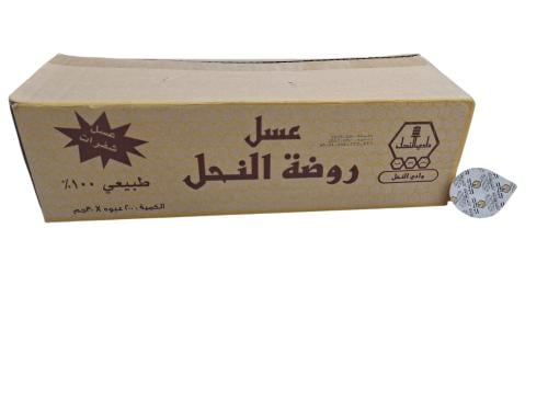 روضة النحل عسل شفرات طبيعي كرتون (30جم*200عبوه)