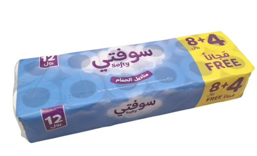 8-مناديل حمام سوفتي 12 رولة كرتون