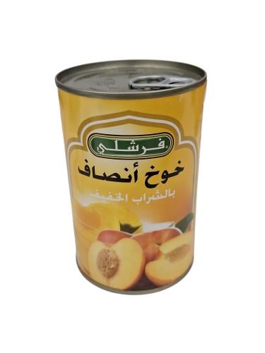 فرشلي خوخ انصاف بشراب خفيف 425 غ
