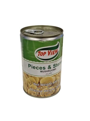 24-توب فيو شرائح المشروم 400غ كرتون