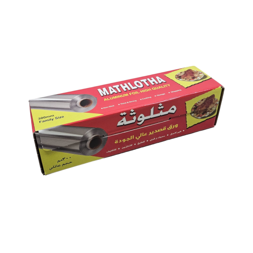 لامينا مثلوثة رول ورق قصدير صغير 30 سم 150 متر