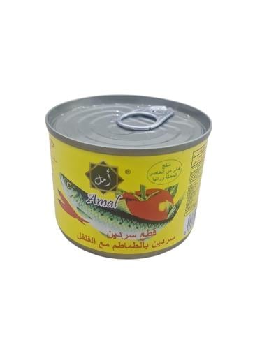امل قطع سردين بالطماطم مع الفلفل 200 جرام كرتون 48...