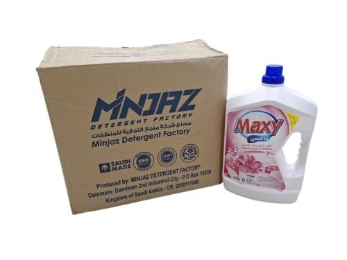 ماكسي منظف ومطهر ارضيات ورد 3 لتر كرتون 6 حبة