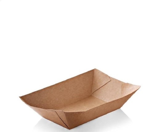 جواد صحون ورقية كرافت شكل قارب بني رقم 3 كرتون 100...