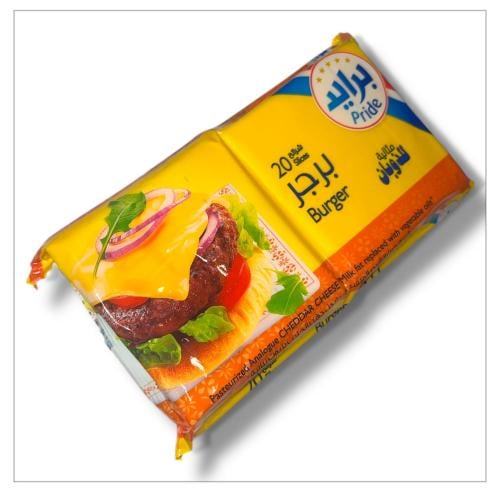 رايد جبن شرائح برجر 20 شرائح 400جم