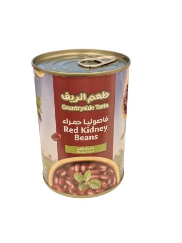 الريف طعم فاصوليا حمراء 400 جم كرتون 24 حبة