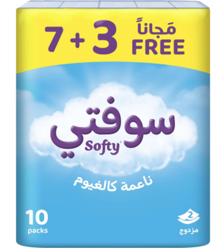 5-مناديل وجه سوفتي اكياس 10 علبة كرتون